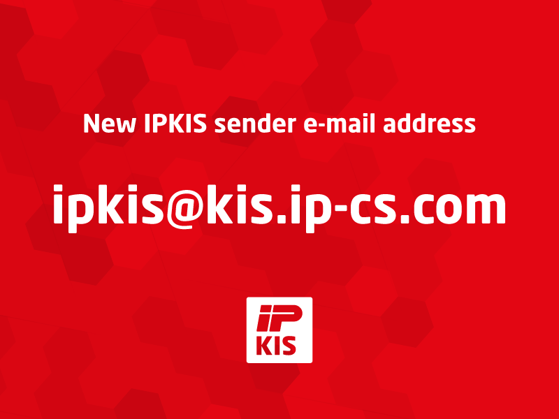 Geänderte IPKIS E-Mail Absenderadresse / Changed IPKIS  sender e-mail address