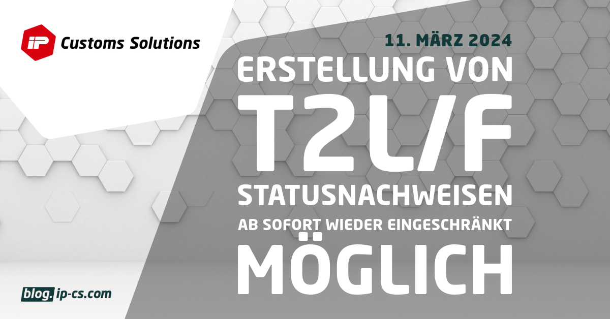 Erstellung von T2L/F-Statusnachweisen ab sofort wieder eingeschränkt möglich